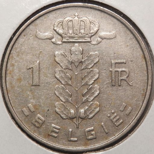 Belgium-1-Franc,-1962.-With-Date-Doubling
